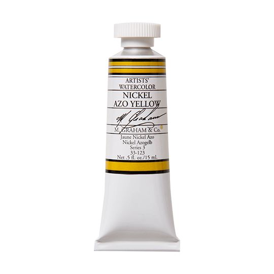 Jaune de Nickel Azo - aquarelle Tube 15ml M. Graham