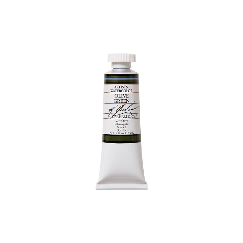 Vert Olive - aquarelle Tube 15ml M. Graham