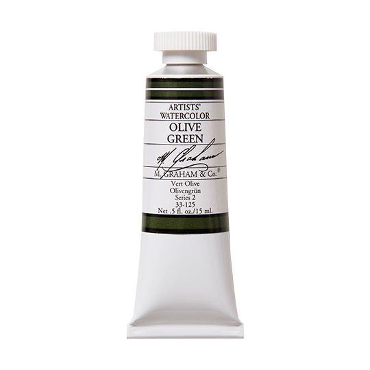 Vert Olive - aquarelle Tube 15ml M. Graham