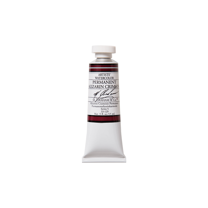 Alizarine cramoisie permanente - aquarelle Tube 15ml M. Graham