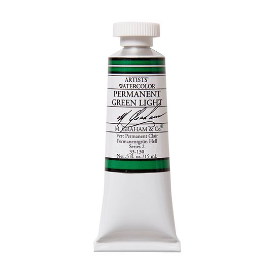 Vert permanent clair - aquarelle Tube 15ml M. Graham