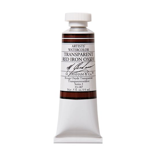 Rouge Oxyde transparent - aquarelle Tube 15ml M. Graham
