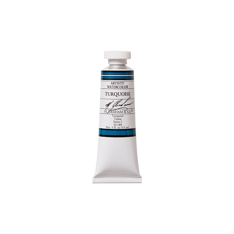 Turquoise - aquarelle Tube 15ml M. Graham