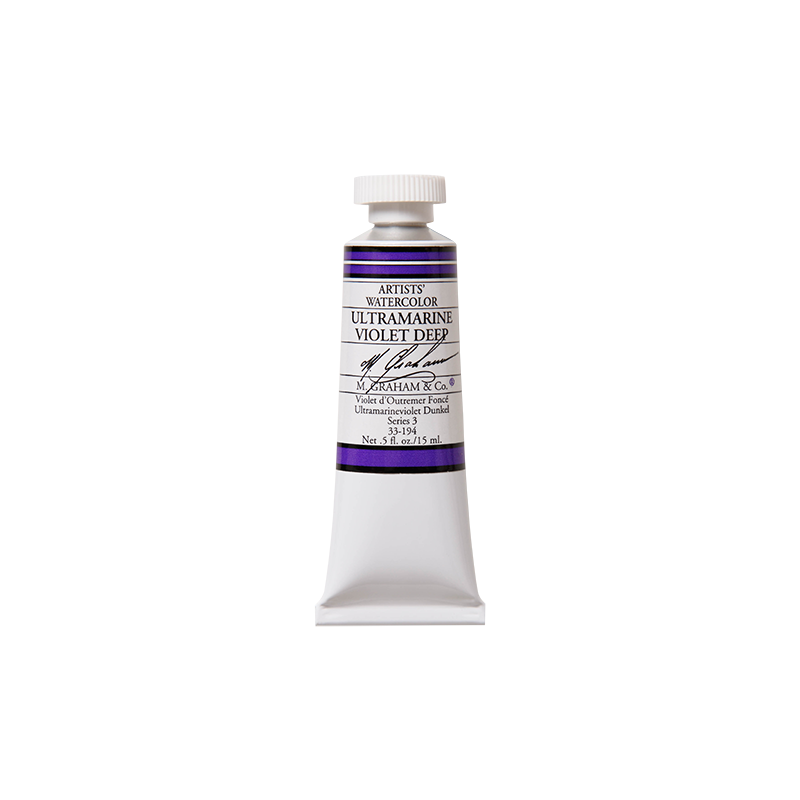 Violet outremer foncé - aquarelle Tube 15ml M. Graham