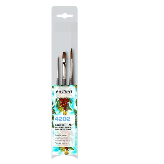 Set de 3 pinceaux aquarelle et gouache Colinéo par Da Vinci