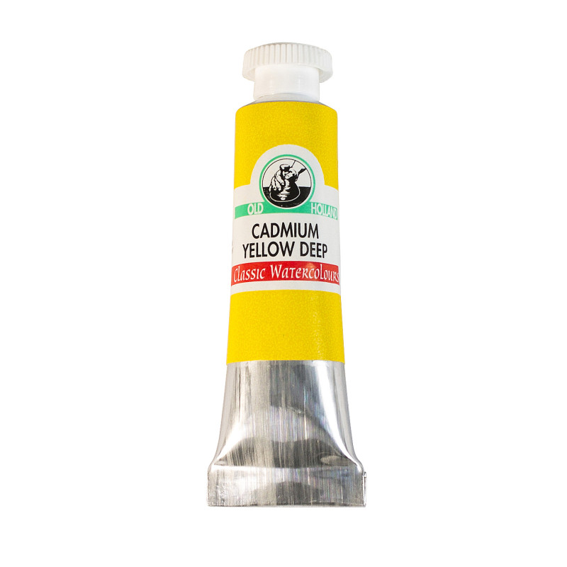 Jaune cadmium foncé - Aquarelle Tube 6ml Old Holland