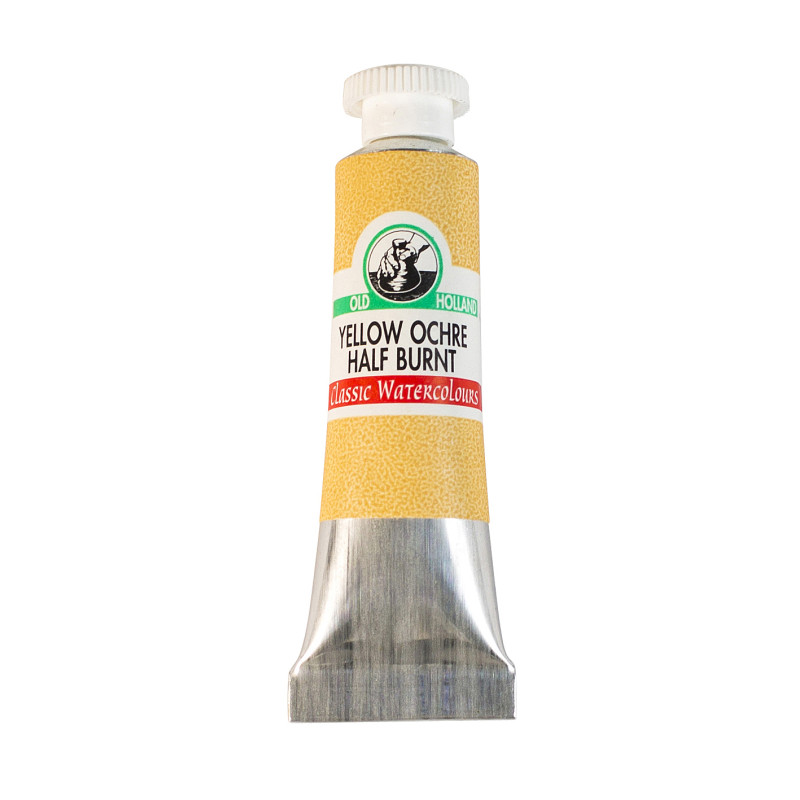 Ocre jaune semi-brûlé - Aquarelle Tube 6ml Old Holland