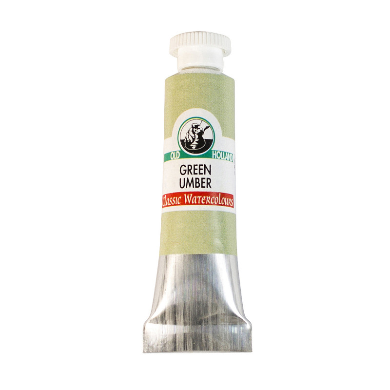 Terre d’ombre verte - Aquarelle Tube 6ml Old Holland
