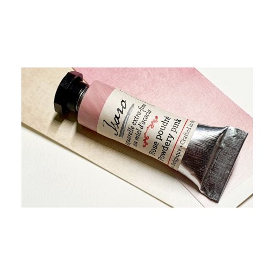 Rose poudré - Aquarelle extra-fine tube 7ml Isaro