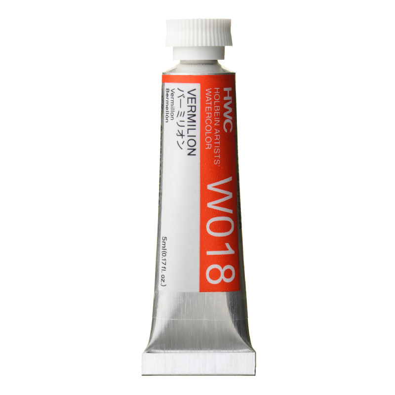 Vermillon - Aquarelle Tube 5ml Holbein Artists'