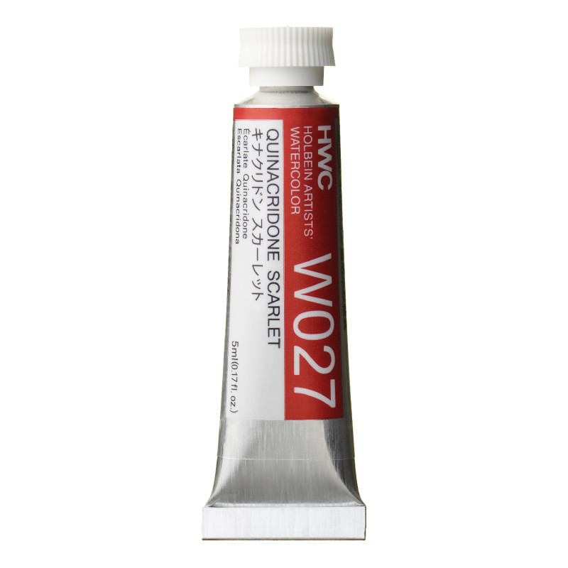 Écarlate quinacridone - Aquarelle Tube 5ml Holbein Artists'