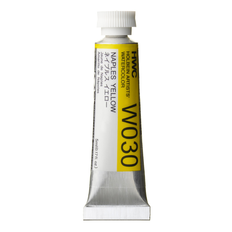 Jaune de Naples - Aquarelle Tube 5ml Holbein Artists'