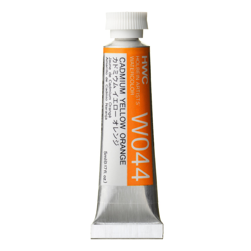 Jaune de cadmium orangé - Aquarelle Tube 5ml Holbein Artists'