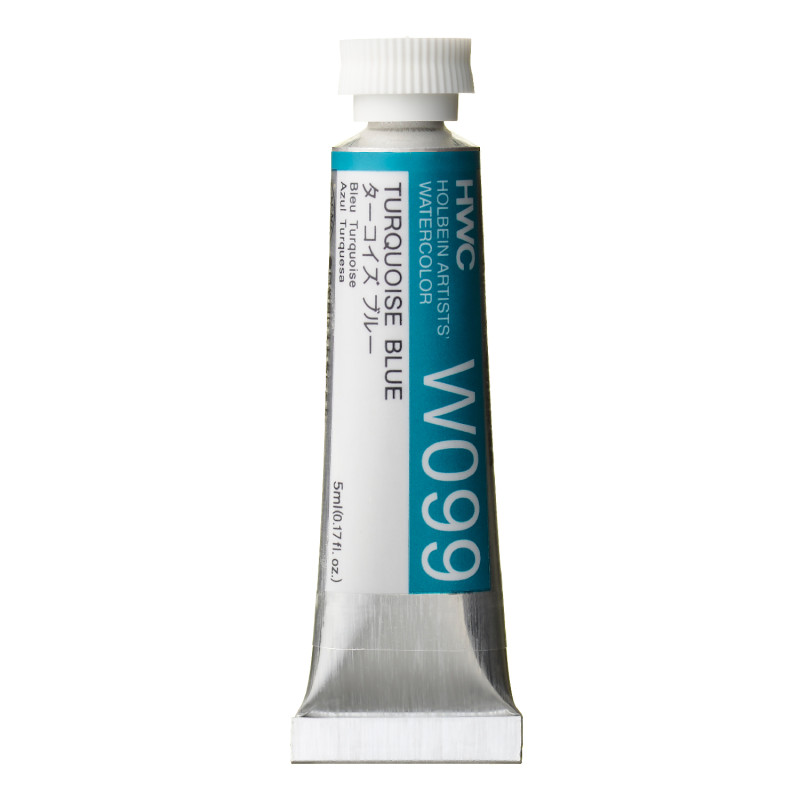 Bleu turquoise - Aquarelle Tube 5ml Holbein Artists'