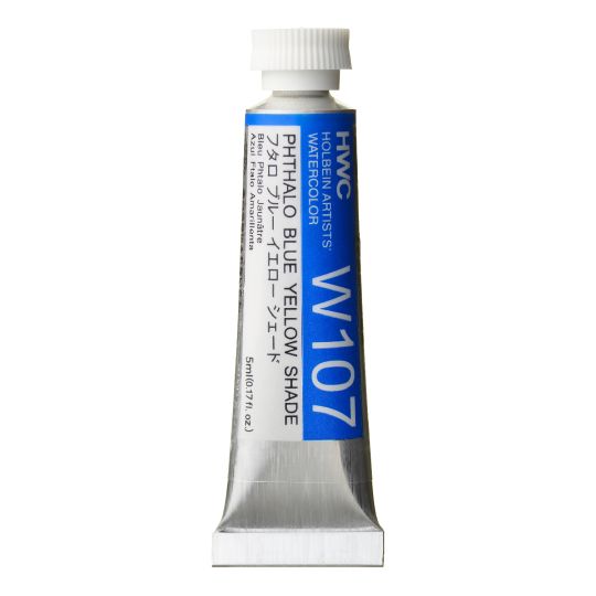 Bleu Phtalo jaunâtre - Aquarelle Tube 5ml Holbein Artists'