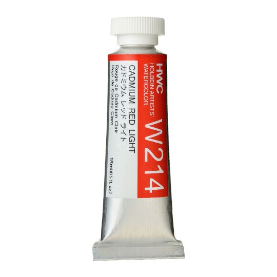 Rouge de cadmium clair - Aquarelle Tube 15ml Holbein Artists'