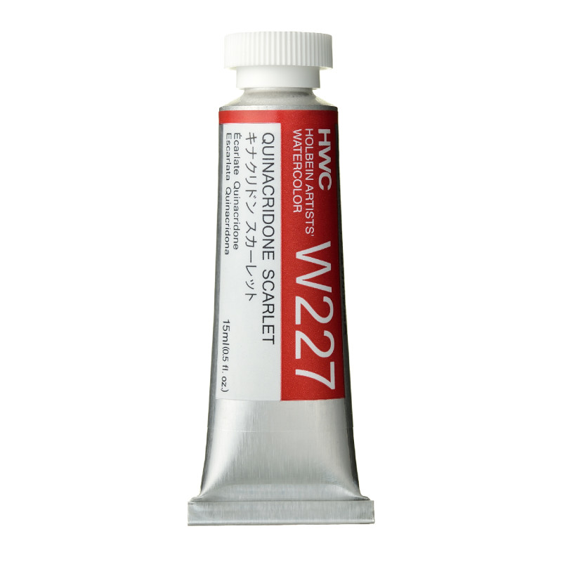 Écarlate quinacridone - Aquarelle Tube 15ml Holbein Artists'
