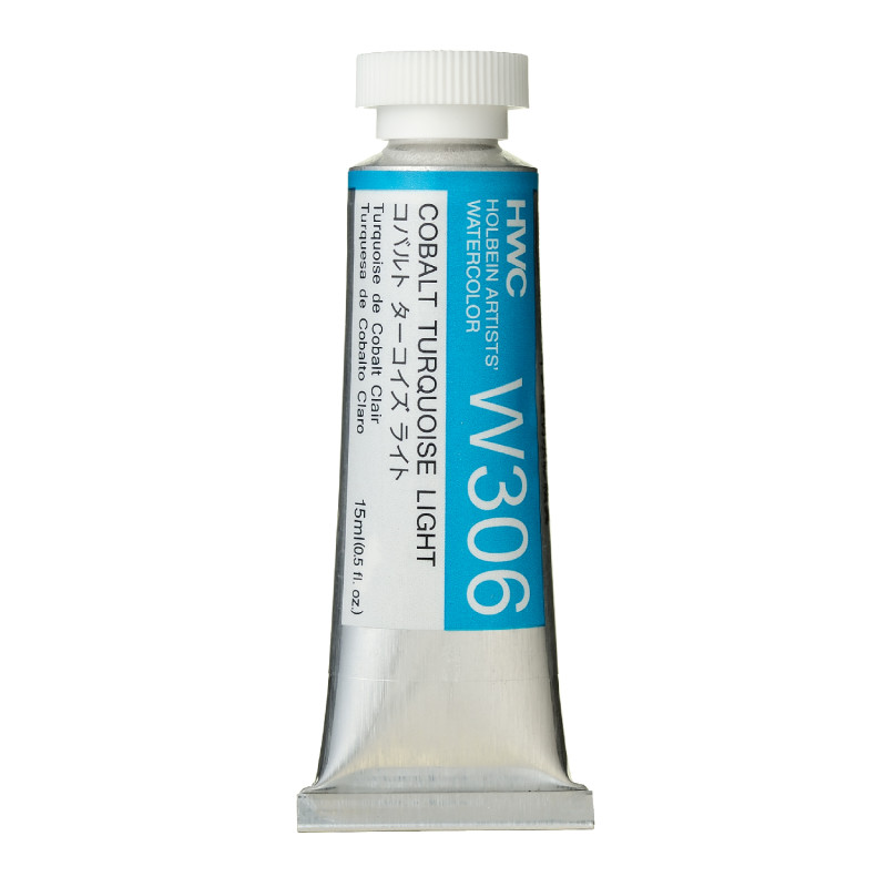 Turquoise de cobalt clair - Aquarelle Tube 15ml Holbein Artists'