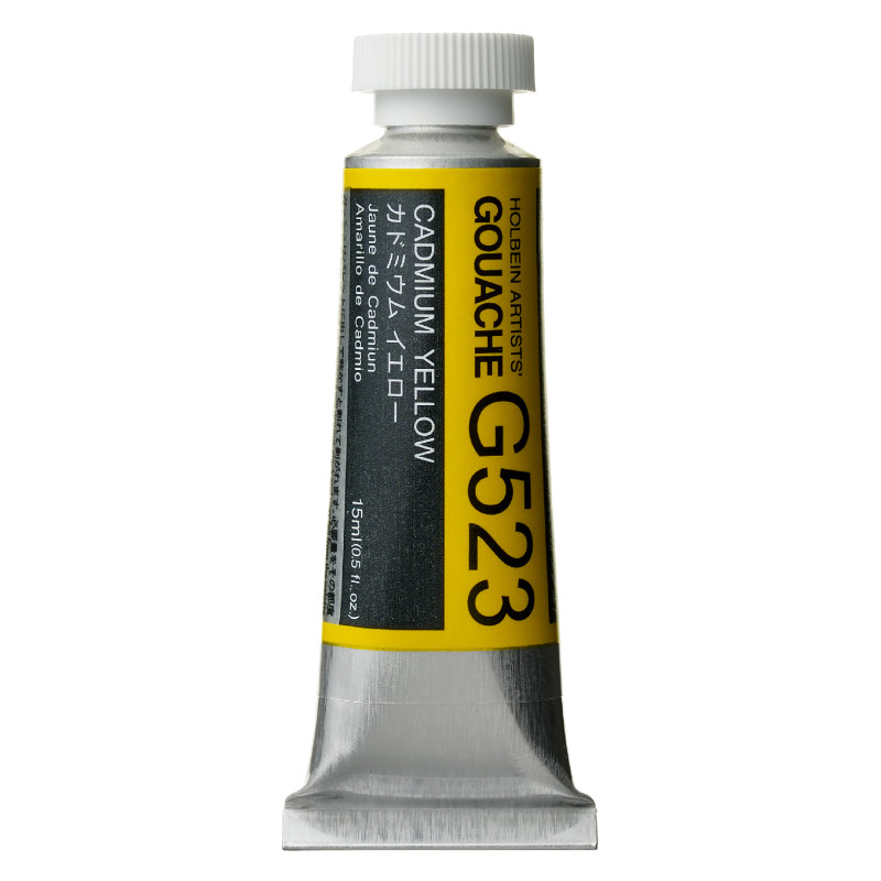 Jaune de cadmium - Gouache Tube 15ml Holbein Artists'