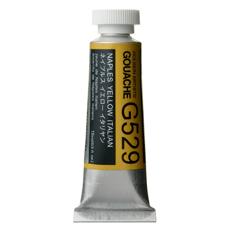 Jaune de Naples Italien - Gouache Tube 15ml Holbein Artists'