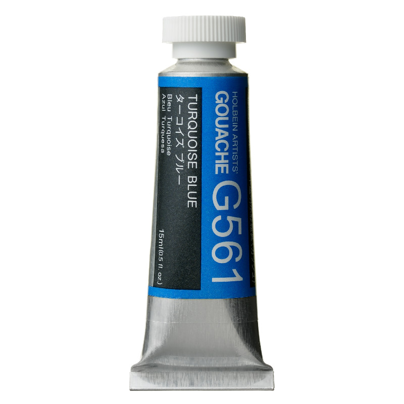 Bleu turquoise - Gouache Tube 15ml Holbein Artists'