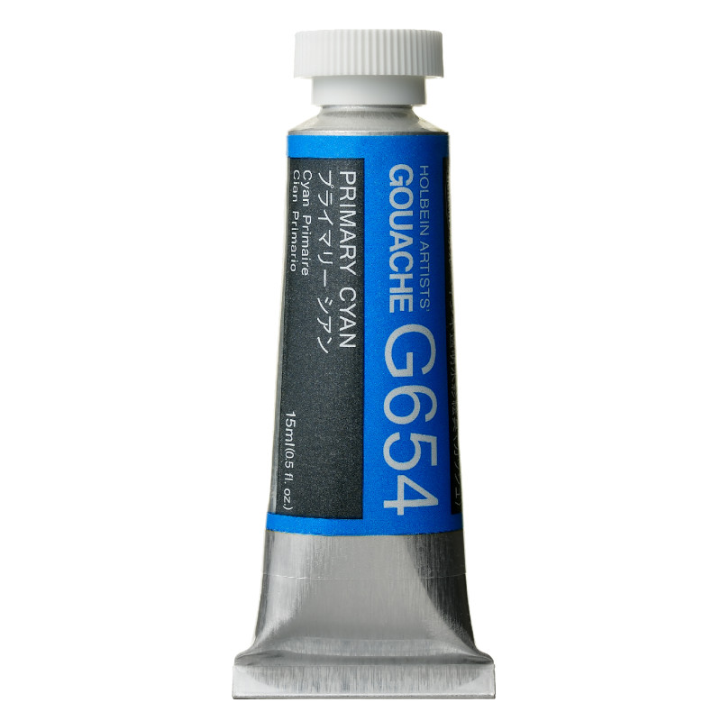Cyan primaire - Gouache Tube 15ml Holbein Artists'