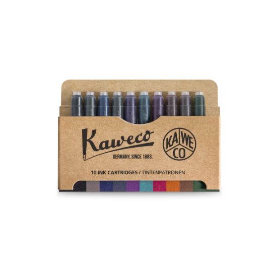 paquet de 10 cartouches d'encre Kaweco colorées