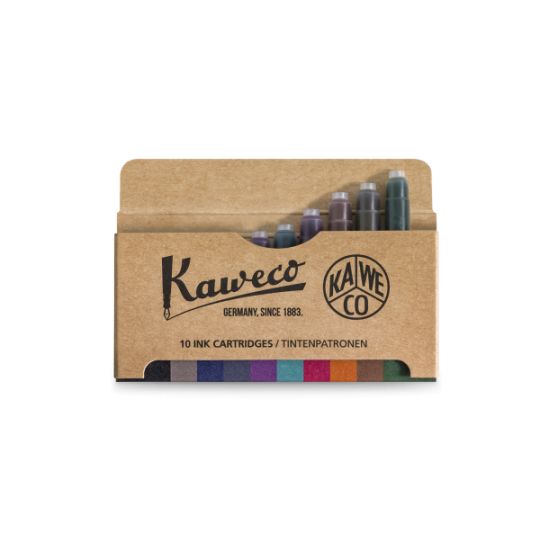 paquet de 10 cartouches d'encre Kaweco colorées