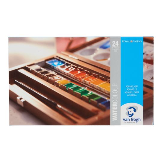 Coffret bois Van Gogh 24  1/2 godets