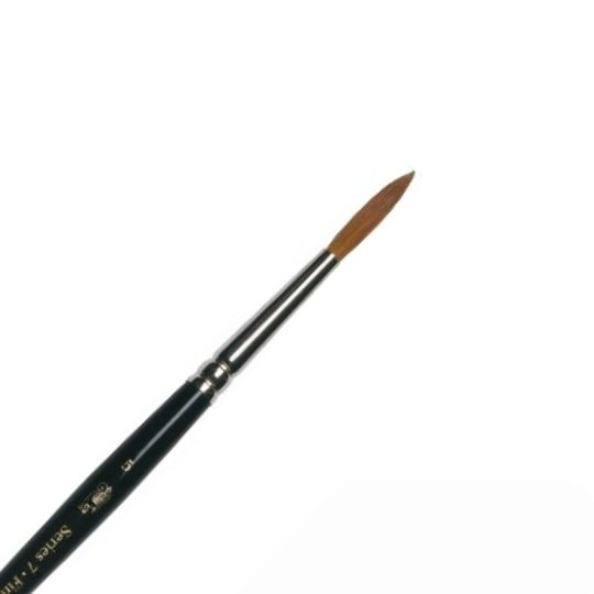 Pinceau aquarelle rond martre rouge Kolinsky série 7 Winsor & Newton n°00