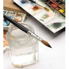 Pinceau aquarelle rond martre rouge Kolinsky série 7 Winsor & Newton n°3