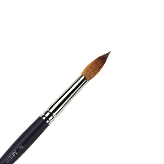 Pinceau aquarelle rond martre rouge Kolinsky Artists' Winsor & Newton n°10