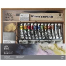 Coffret d'atelier aquarelle en bois par Winsor & Newton