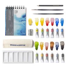 Coffret d'atelier aquarelle en bois par Winsor & Newton
