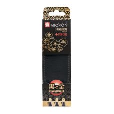 Set de 3 feutres Pigma micron avec étui Black & Gold édition