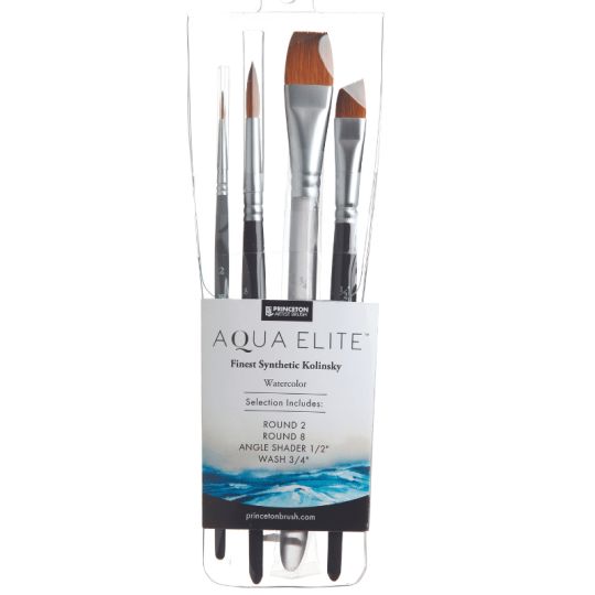 Assortiment de 4 pinceaux Aqua Elite Princeton