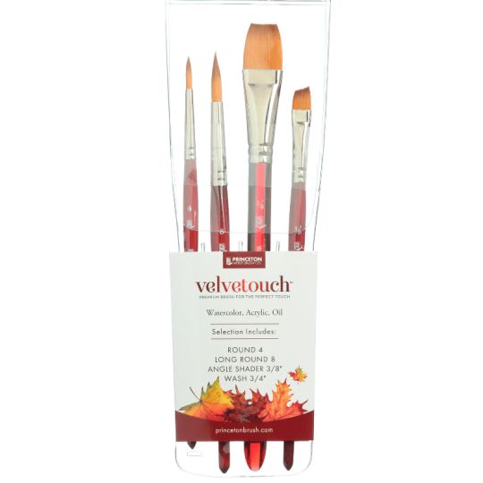 Assortiments de 4 pinceaux Velvetouch Princeton