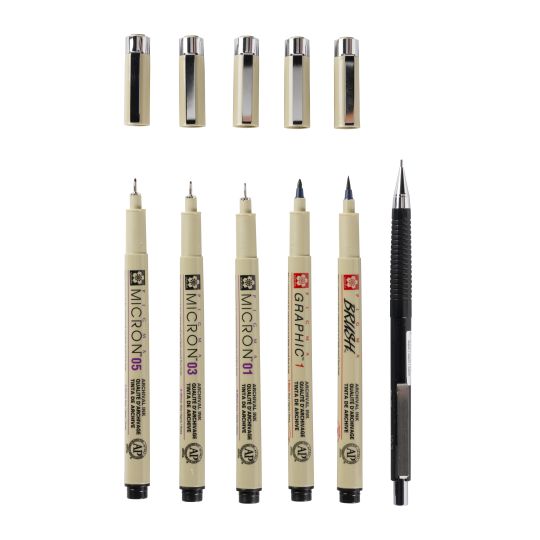 Set de 6 feutres Pigma micron Manga