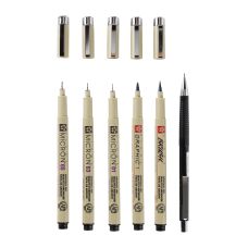Set de 6 feutres Pigma micron Manga