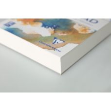 Bloc collé 1 côté Aquapad A5 14,8x21 300g 70f grain moyen fin Clairefontaine