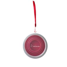 Gobelet à eau pliable rouge Hahnemühle