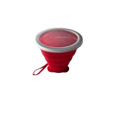 Gobelet à eau pliable rouge Hahnemühle