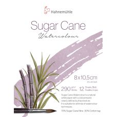 Bloc collé 1 côté Sugar Cane Hahnemühle 8x10,5 290g 12f