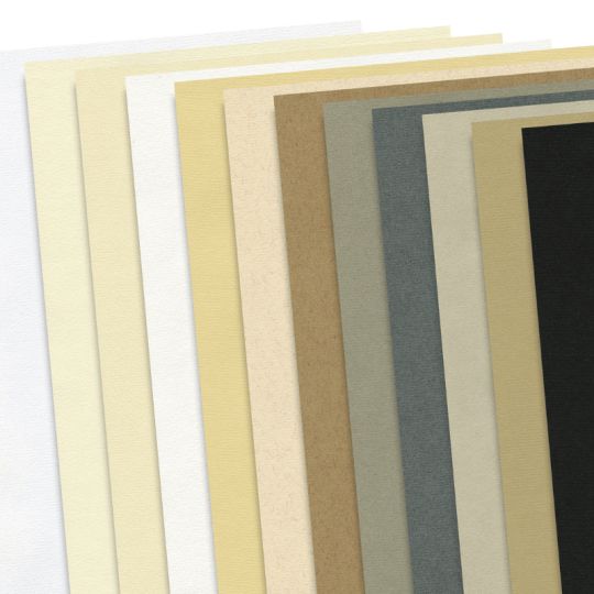 Bloc collé pour pastel 1 côté Ingres Pastel 9 couleurs Hahnemühle 24x31cm 100g 20f