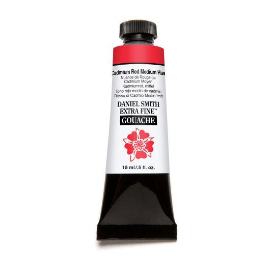 Nuance de rouge de cadmium moyen - gouache extra fine Tube 15 ml Daniel Smith