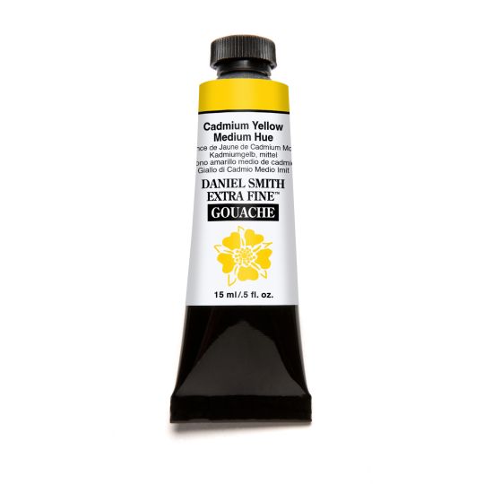 Nuance de jaune cadmium moyen - gouache extra fine Tube 15 ml Daniel Smith