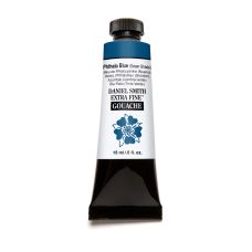 Bleu phtalo (nuance verte) - gouache extra fine Tube 15 ml Daniel Smith