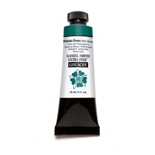 Vert phtalo (nuance bleue) - gouache extra fine Tube 15 ml Daniel Smith