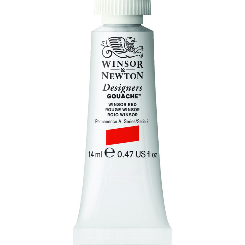 Rouge Winsor - Gouache extra fine Designers Tube 14 ml Winsor & Newton