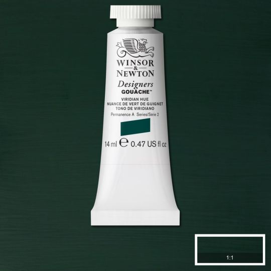 Vert de guignet - Gouache extra fine Designers Tube 14 ml Winsor & Newton